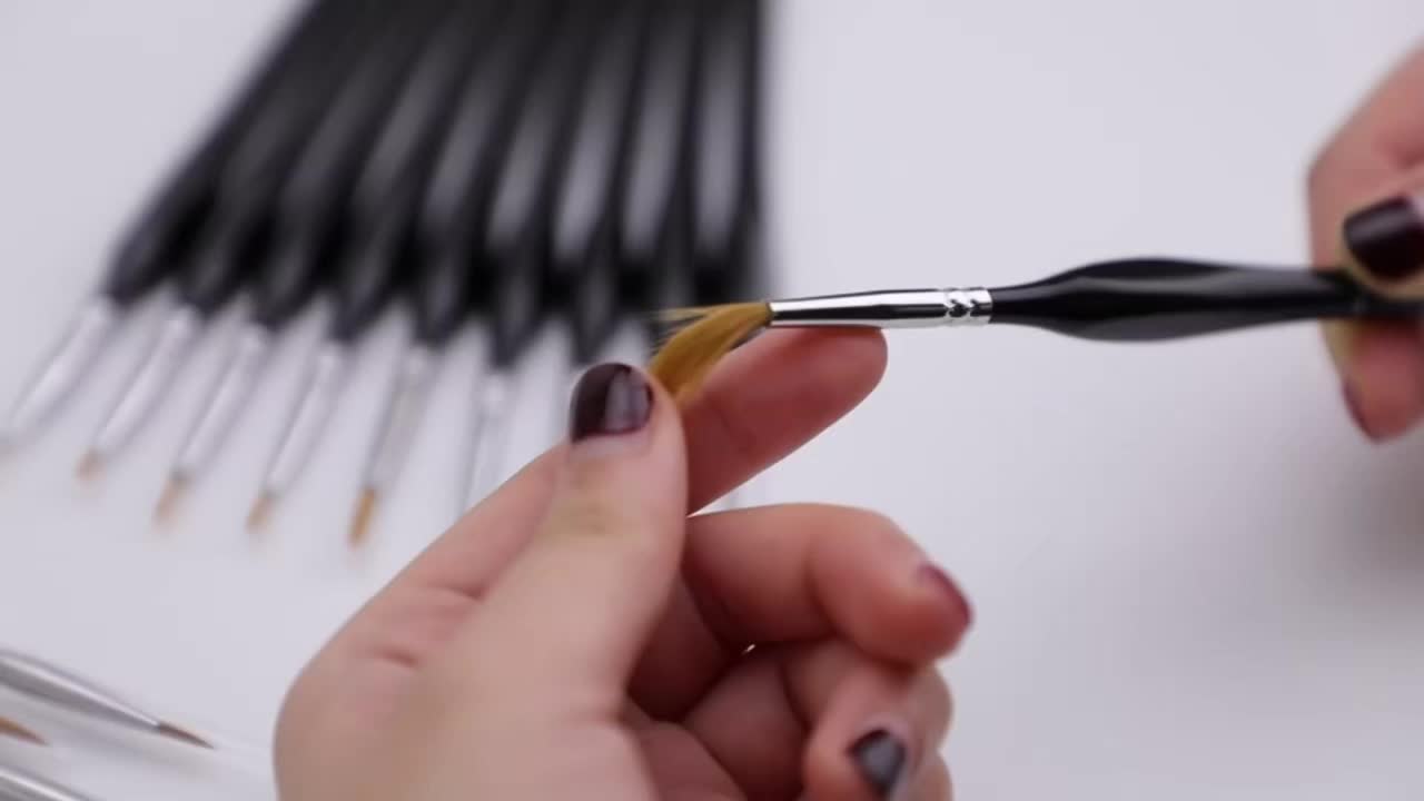 Micro Detail Paint Brush Set Triangular Grip Handles - Temu
