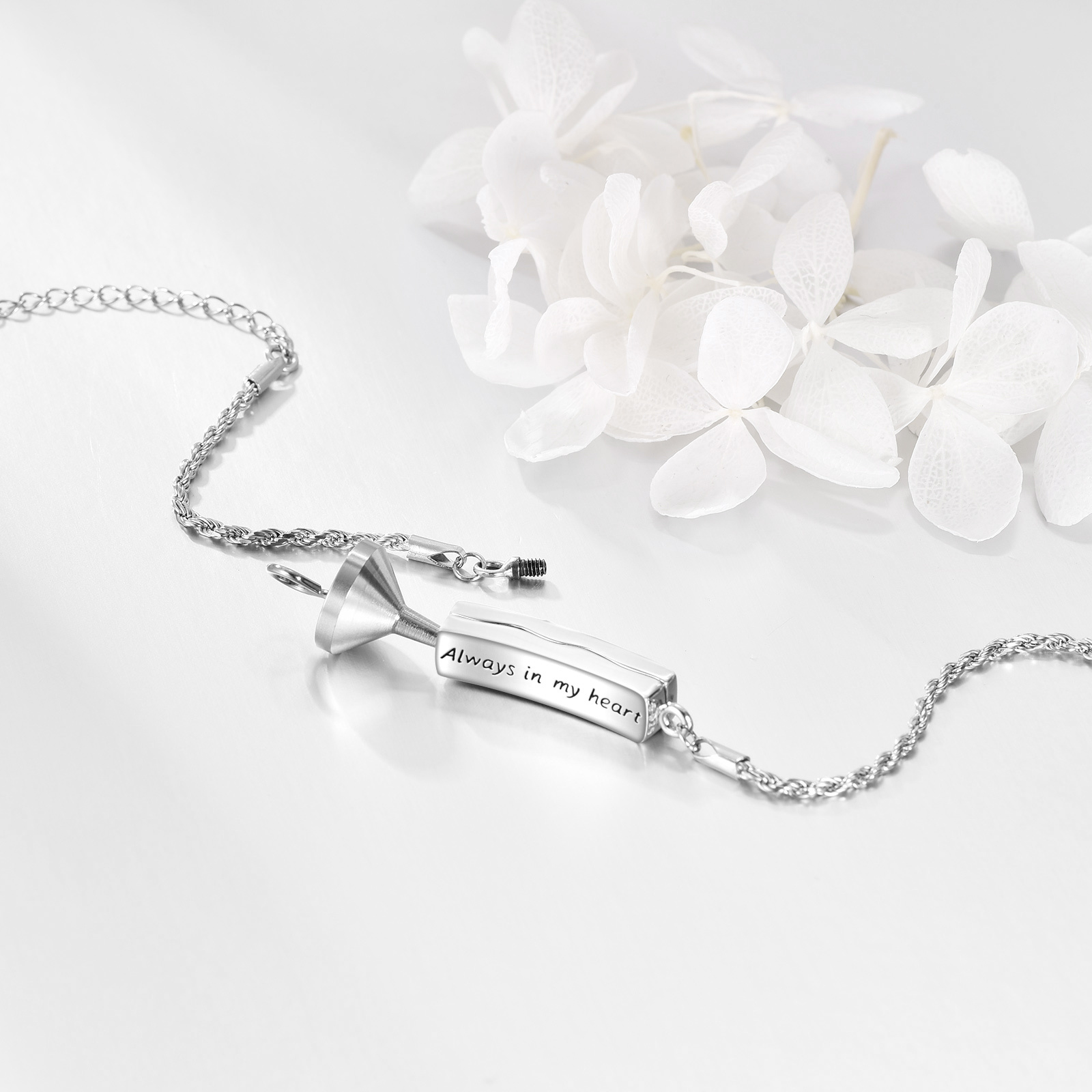 Women's 925 Sterling Silver Tree of Life Cremation Urn Bracelet
