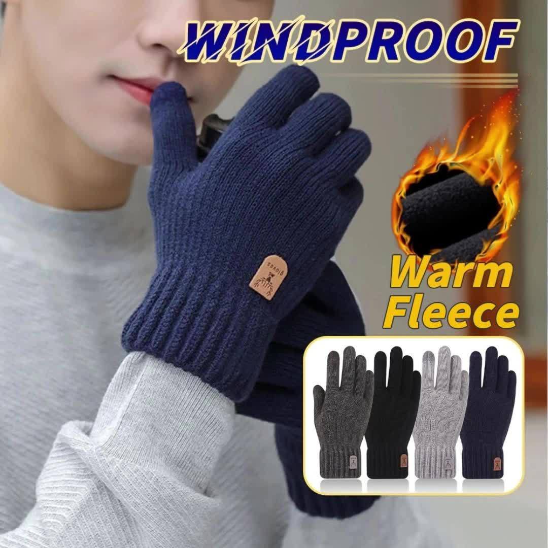 Winter Fleece Lined Warm Gloves Women Men Anti slip Full - Temu