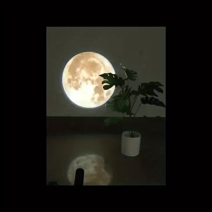 Projecteur De Terre De Lune Veilleuse, Lampe LED De Projection De Terre USB  Pour Plafond De Chambre, Cadeau, Décor De Chambre, Fond De Photo