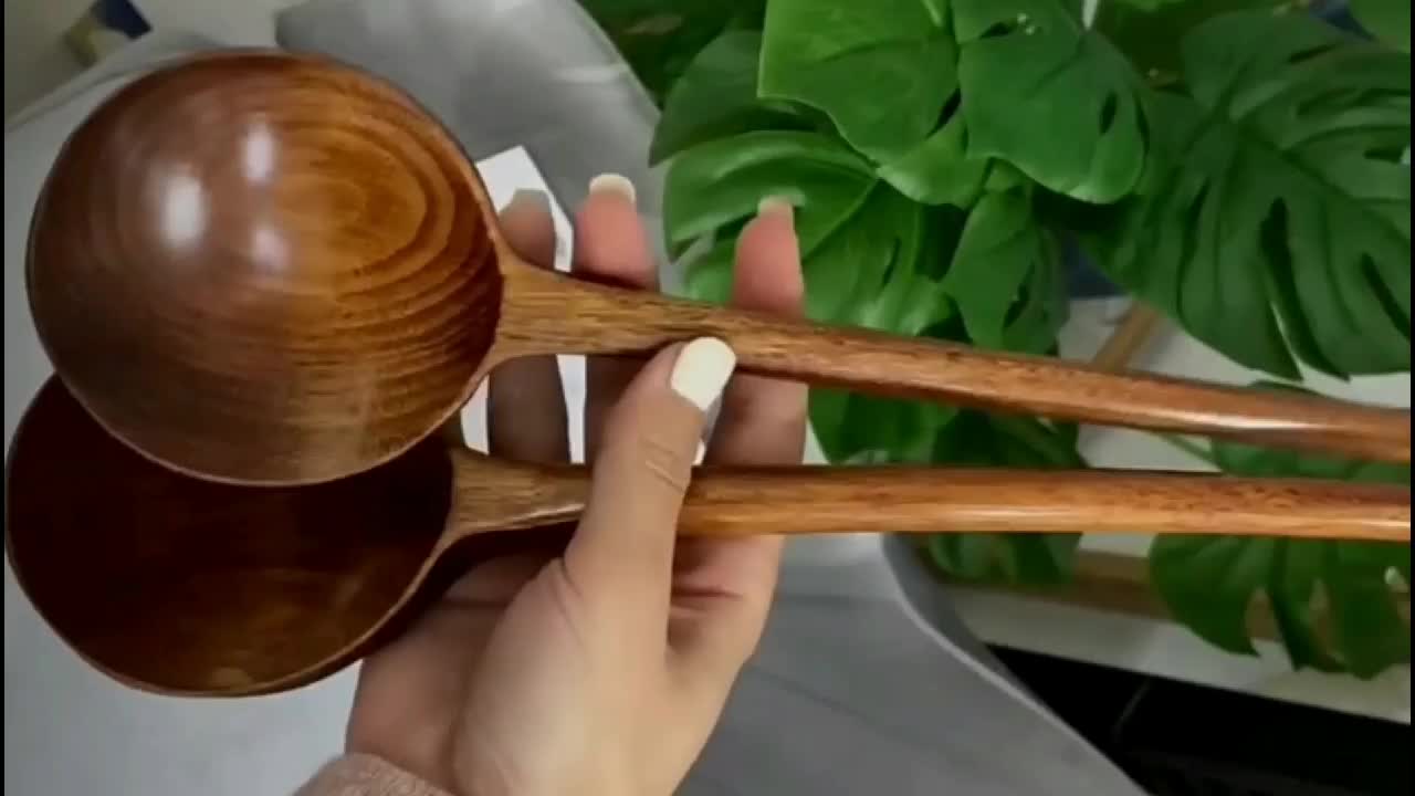 Buy Wholesale China Wooden Kitchen Tools Eco-friendly Big Hot Pot Ramen  Spoon Asian Soup Spoon For Cooking & Spoons at USD 0.89