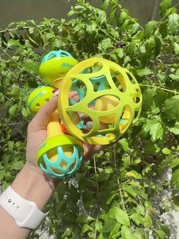 3pcs Infant Hand Rattle Toy Set Vibrating Rattles for Babies 0-3 Years