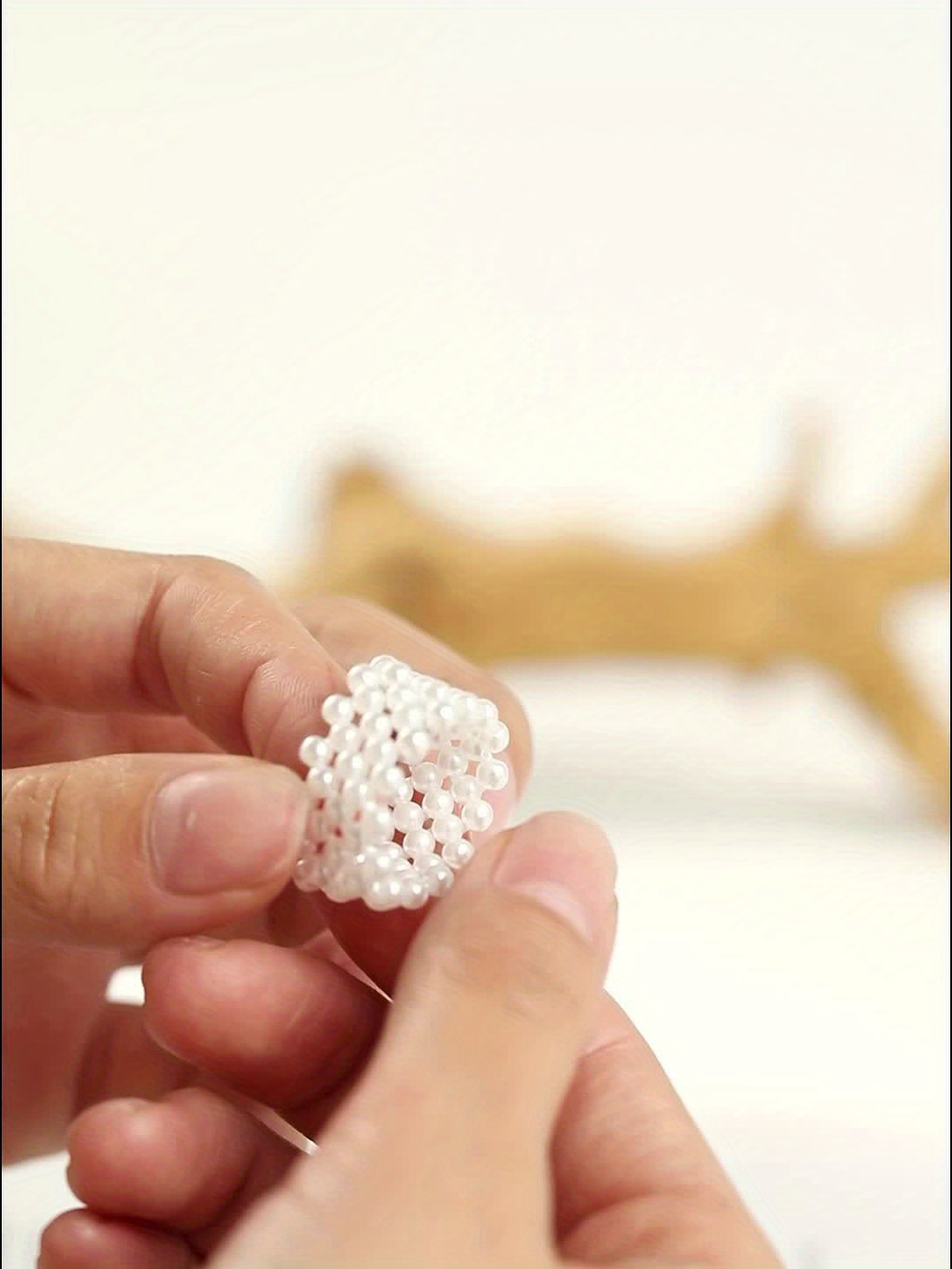 Women's Classic Retro Imitation Pearl Beaded Ring