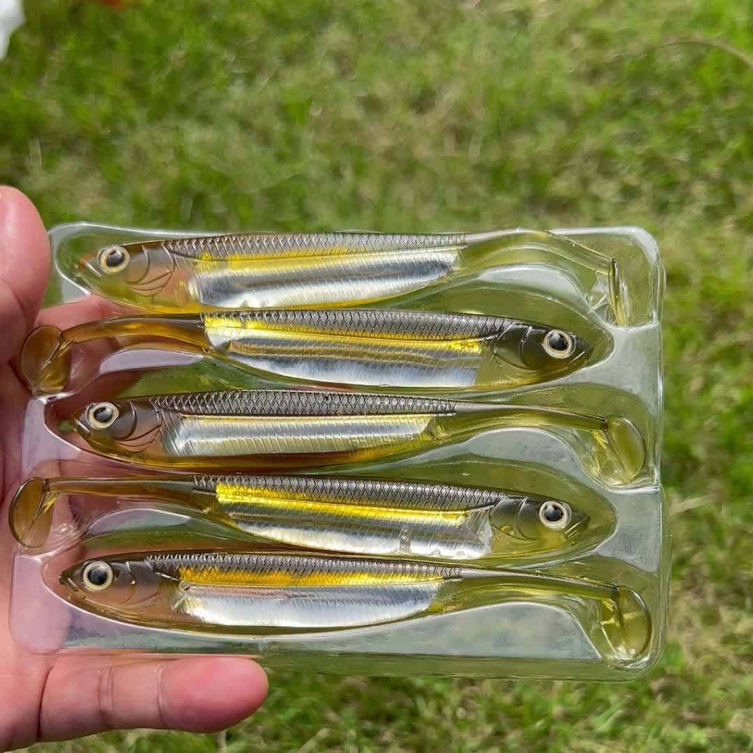 Bright Colored Paddle Tail Swimbaits for Bass Trout Walleye - Temu