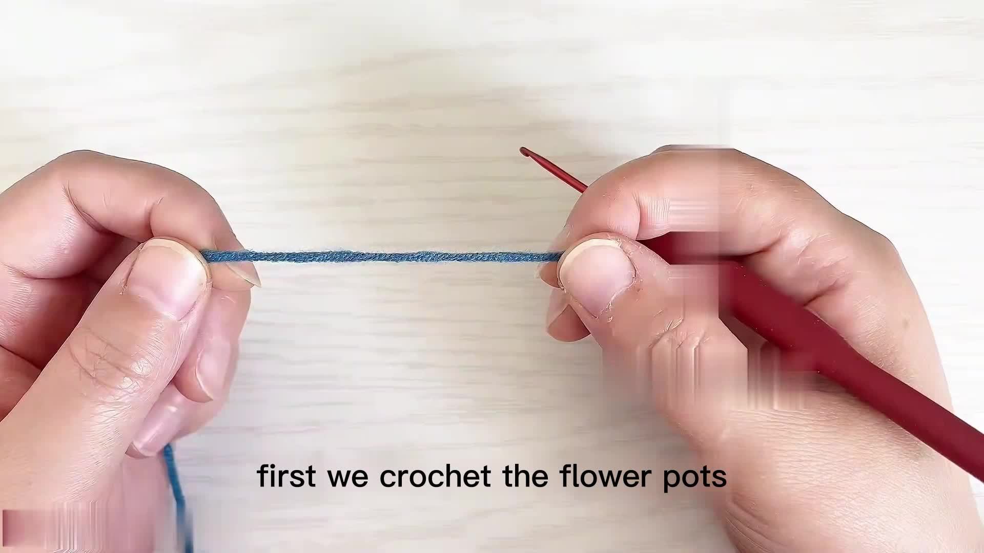 Beginners Crochet Kit Easy Yarn Knitted Rose Potted Plants - Temu