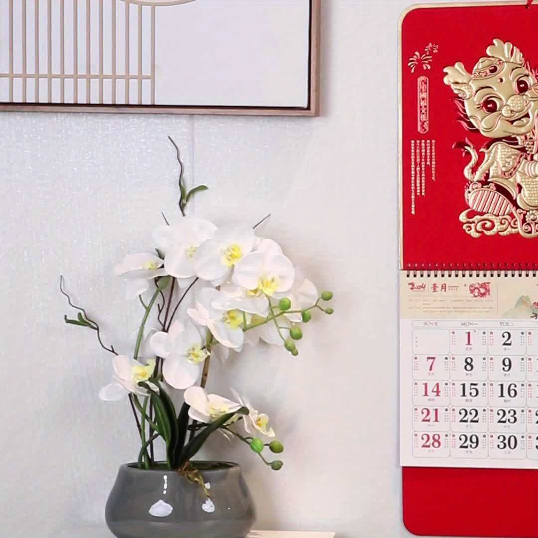 Calendrier mural mensuel chinois 2024, année du dragon, calendrier lunaire  chinois, décoration du nouvel an, confrontation