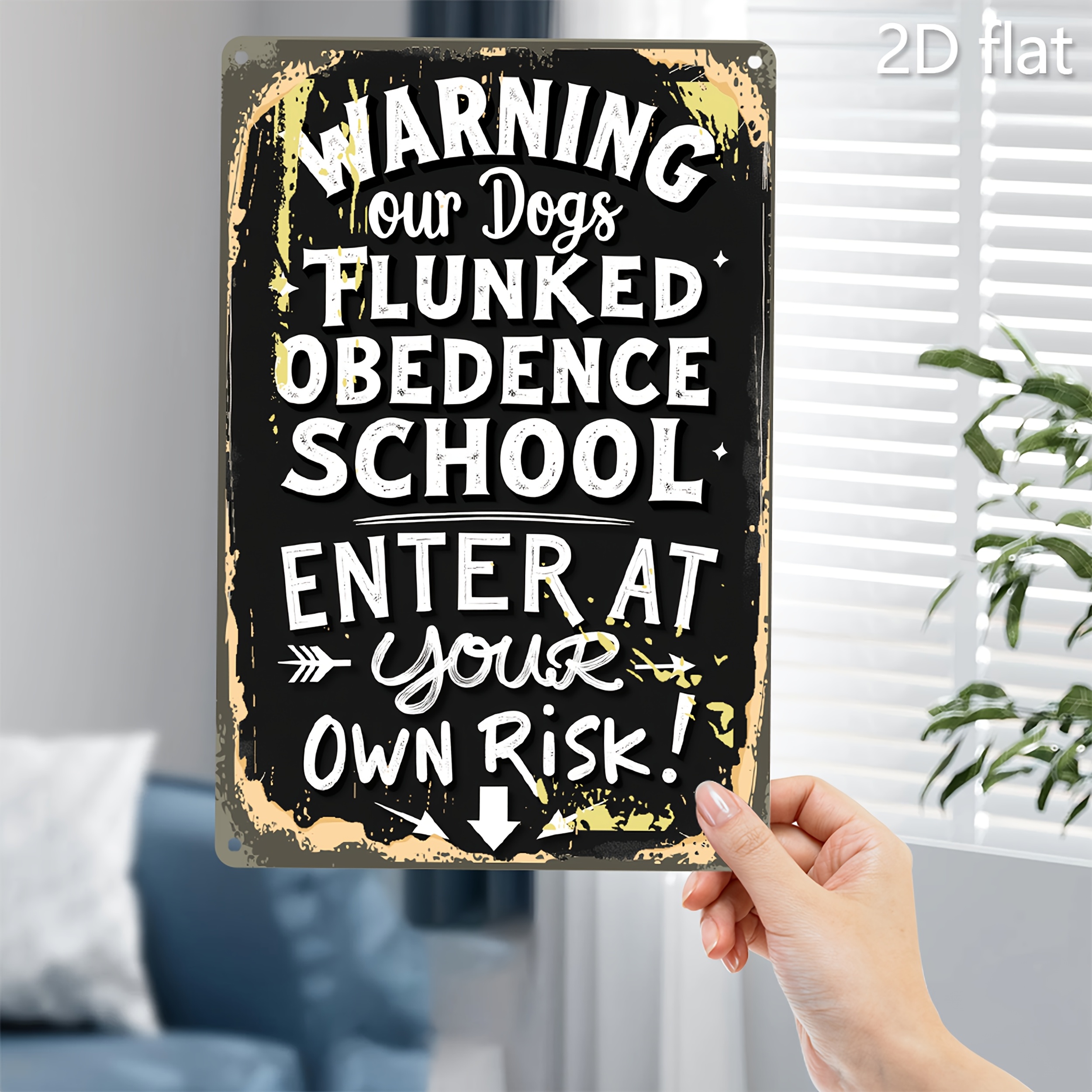 TEMU 2d Flat - 1pc Metal Wall Art, Perfect For Decorating Kitchens, Dining Areas, Bars, Cafes, And Garages, Featuring A Vintage Plaque Design