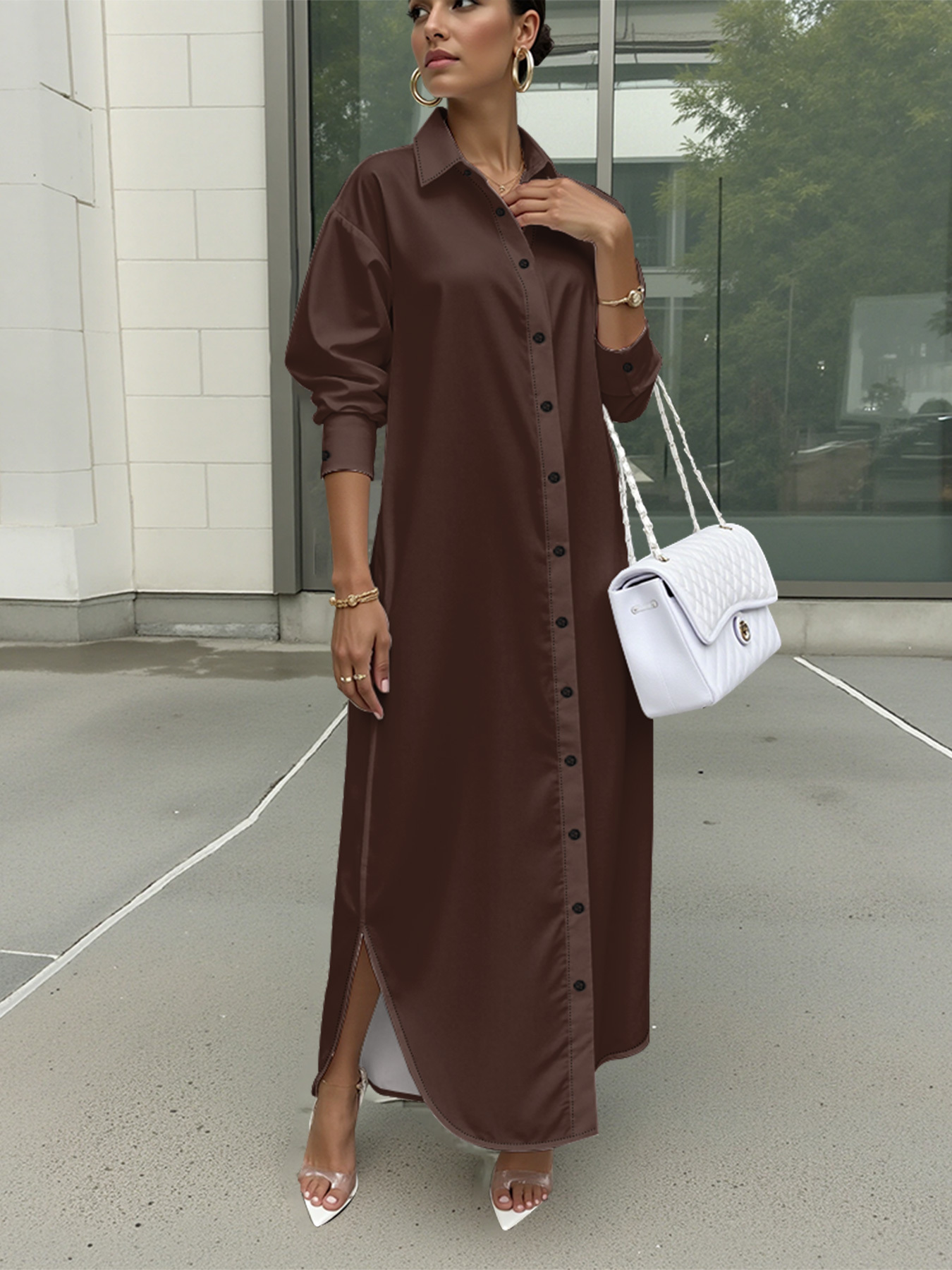 long shirt dress sold on Temu United States