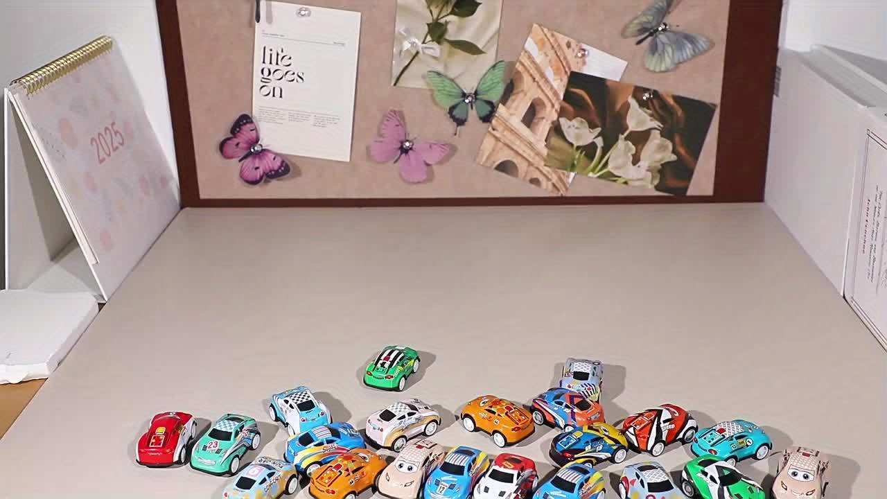 12pcs Random Racing Car Toy Set, Mini Vehicles