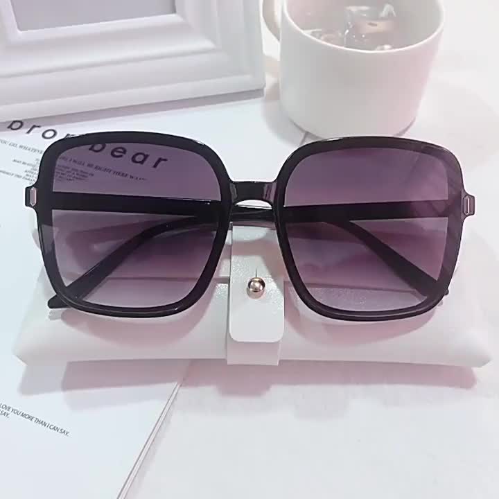 Oversized Candy Color Sunglasses Women Vintage Square - Temu