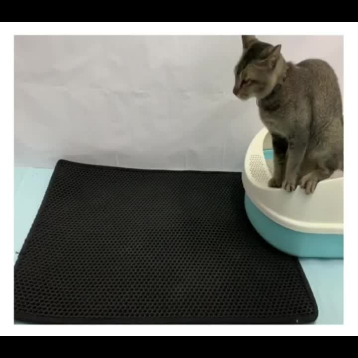 Waterproof Double Layer Cat Litter Box Mat – Pawsome Tech