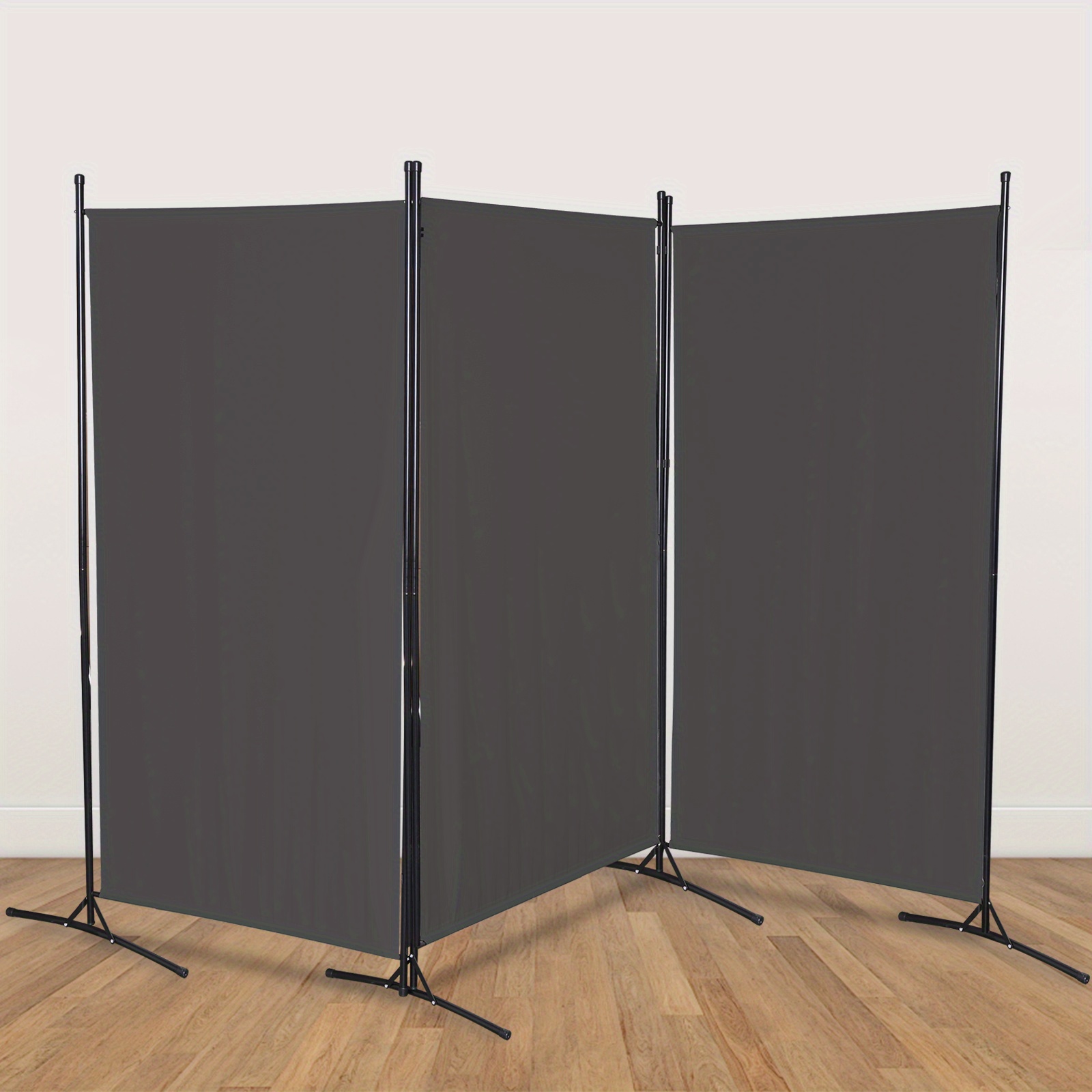 Image of Sonnewelt 260 X 180cm Screen, Folding Free- Divider, Large Garden Divider Privacy Screen Balcony Cover Balcony Privacy Screen, Smoke Gray.