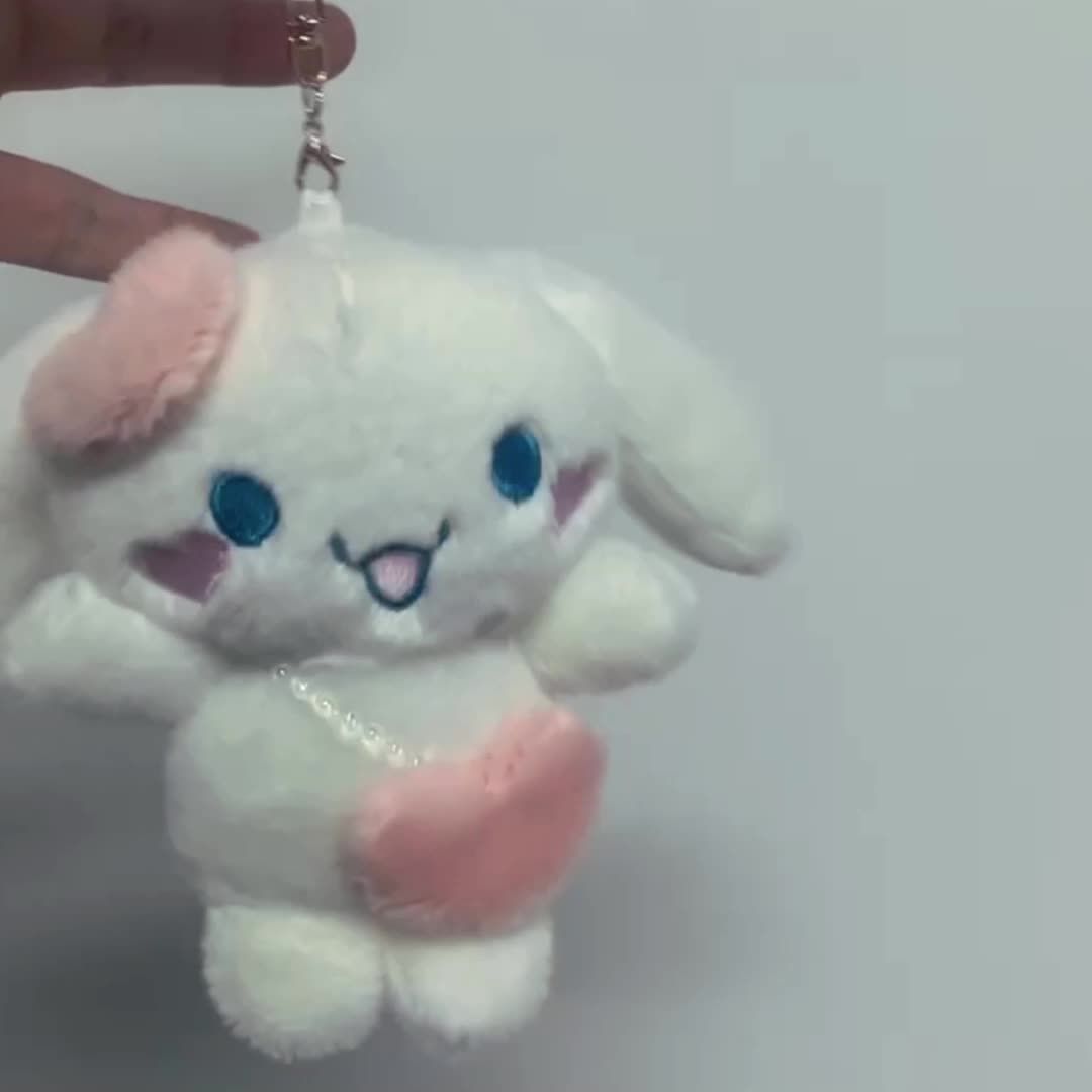 Keychain bunny plush toy rabbit doll - Shop NataliaDollsandToys Keychains -  Pinkoi