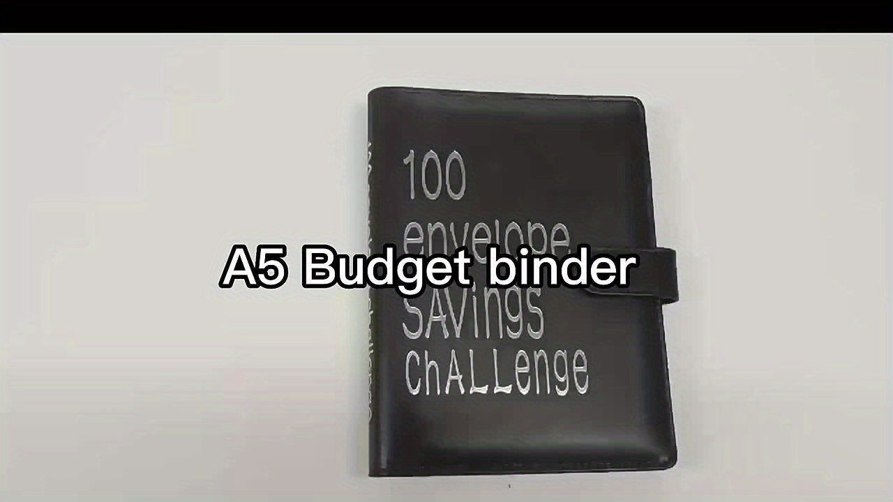  Onlyesh Carpeta de presupuesto, 100 sobres para ahorro de dinero,  carpeta de ahorro de dinero, carpeta de desafíos de ahorro para ahorrar  $5,050, libro de desafíos de ahorro A5 con sobres (