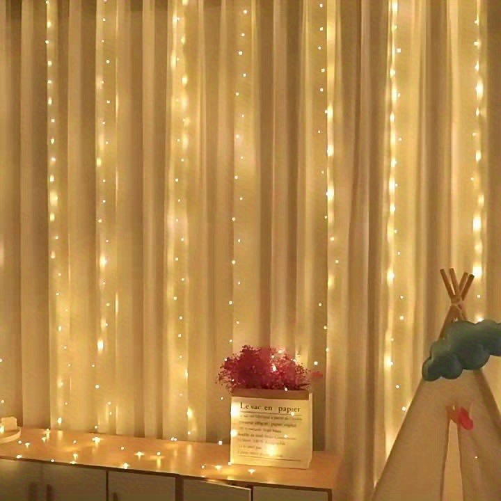 300 LED Curtain Fairy Lights for Home Decor