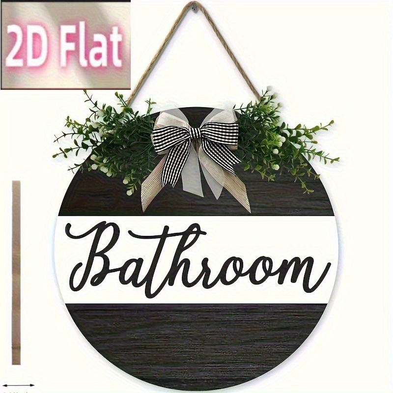 TEMU 2d Flat, [2d Flat] Round Metal Sign With Inspirational Quote - Vintage Style Wall Decor For Living Room, Kitchen & Bar No Flowers, No Bows, No