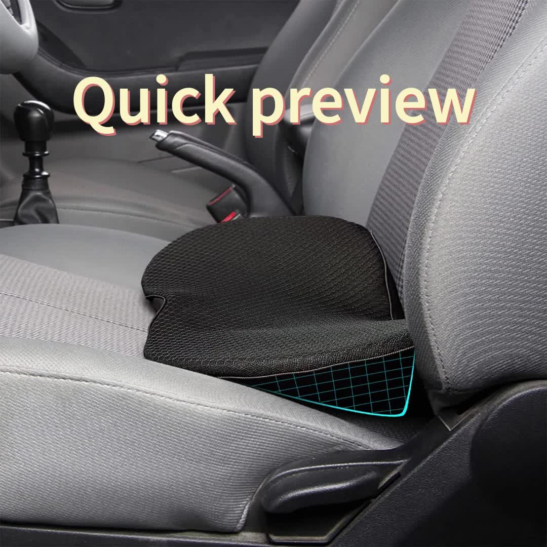 ComfySure 3 pulgadas Asiento de auto – Cojín en cuña para alivio de dolor  de espalda mientras conduces – espuma viscoelástica Ortopédica medio duro –