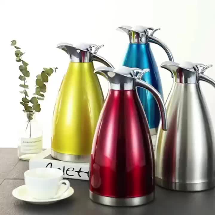 Stainless Steel Thermal Coffee Carafe With Pump Keep Your - Temu