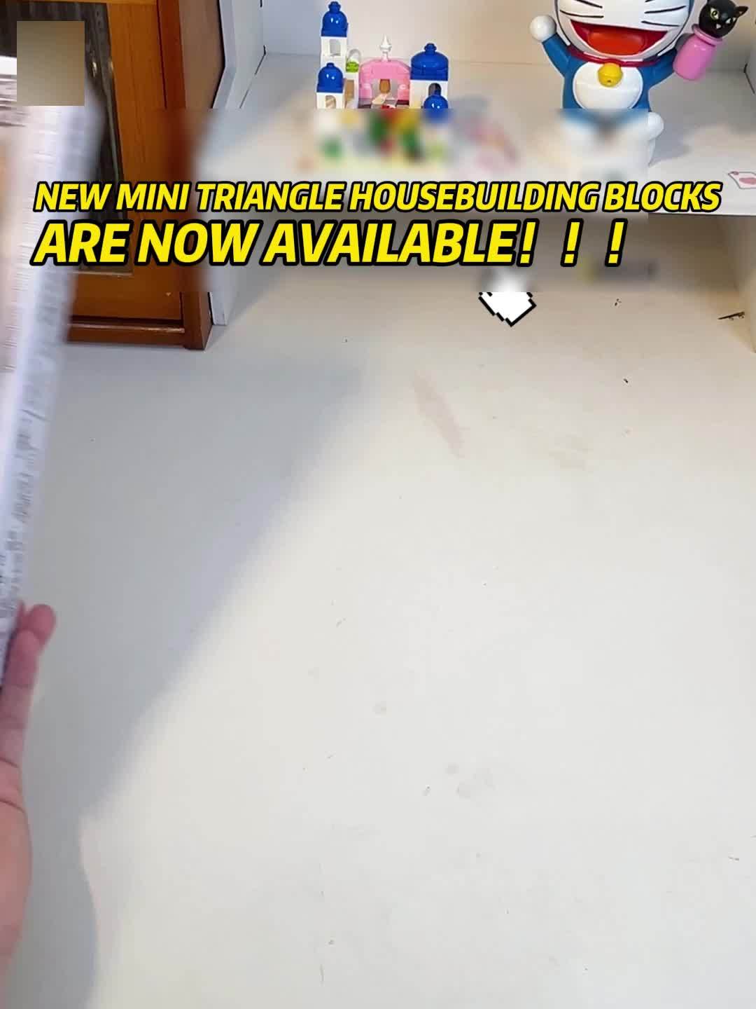 Mini Triangle House Building Block Toy Set