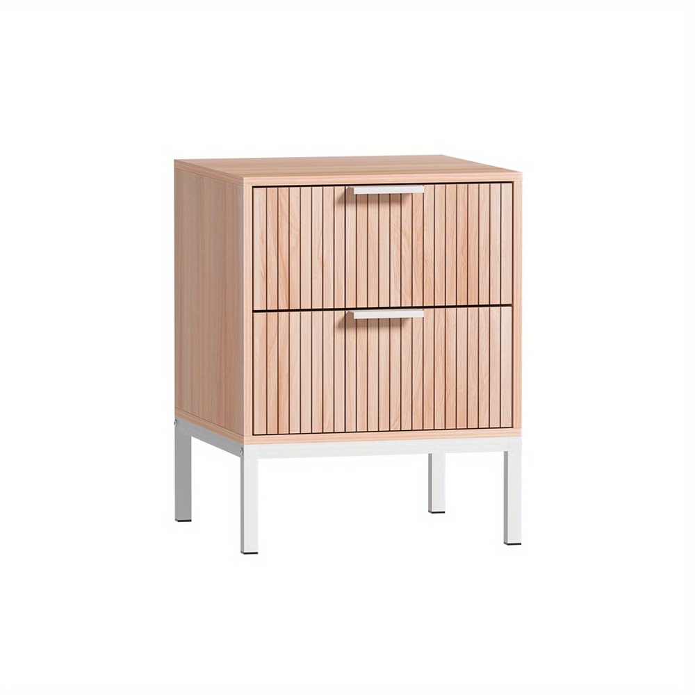 bedside table with 2 drawers   pine Product details 1
