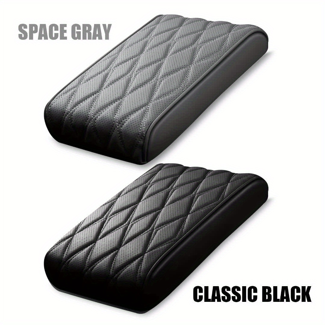 Car Armrest Box Pad Faux Leather Easy to Clean