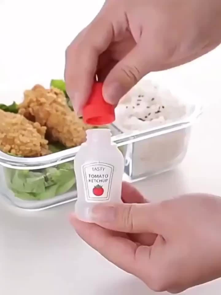 squeezable mini travel condiment containers｜TikTok Search
