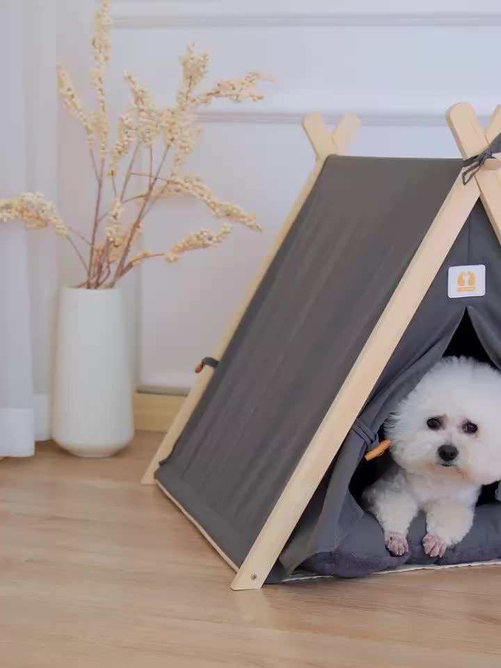 En bois vie * pliable tente animal / lit de chien / chat lit / animal  domestique / tente tipi / animal maison de jeu …