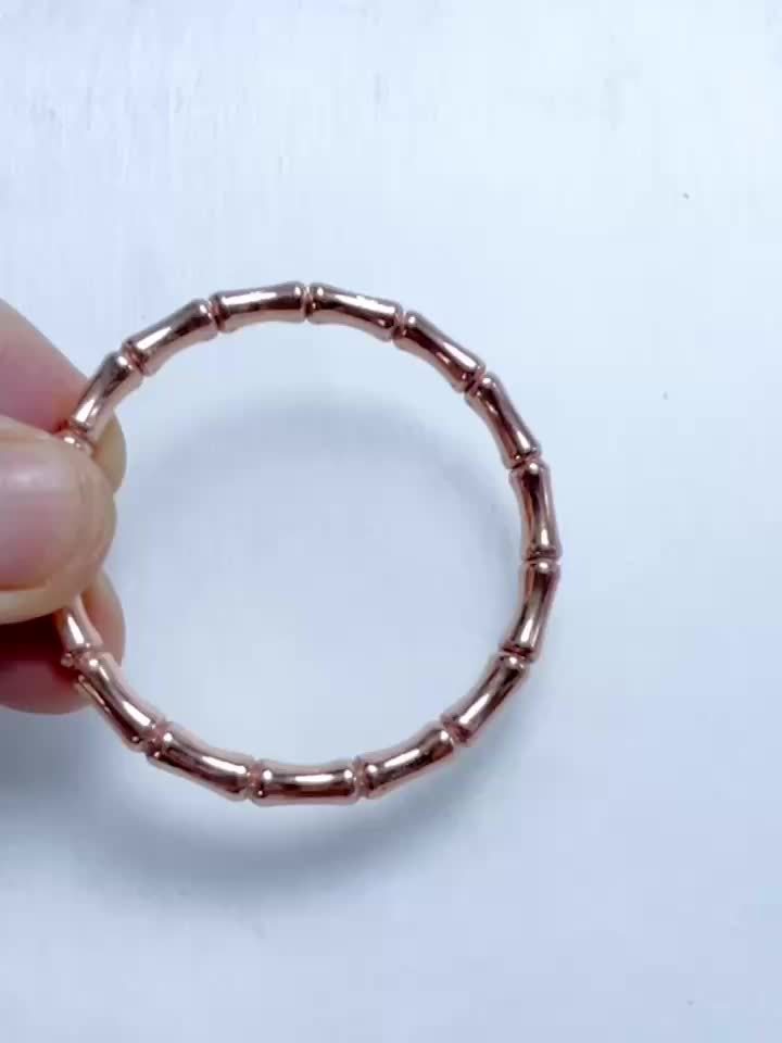 Minimalist Purple Bronze Cuff Bracelet Sleek Rectangular Link Versatile Jewelry