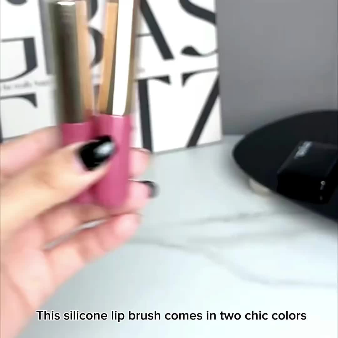 Silicone Lip Brush With Lid Easy And Efficient Lipstick - Temu