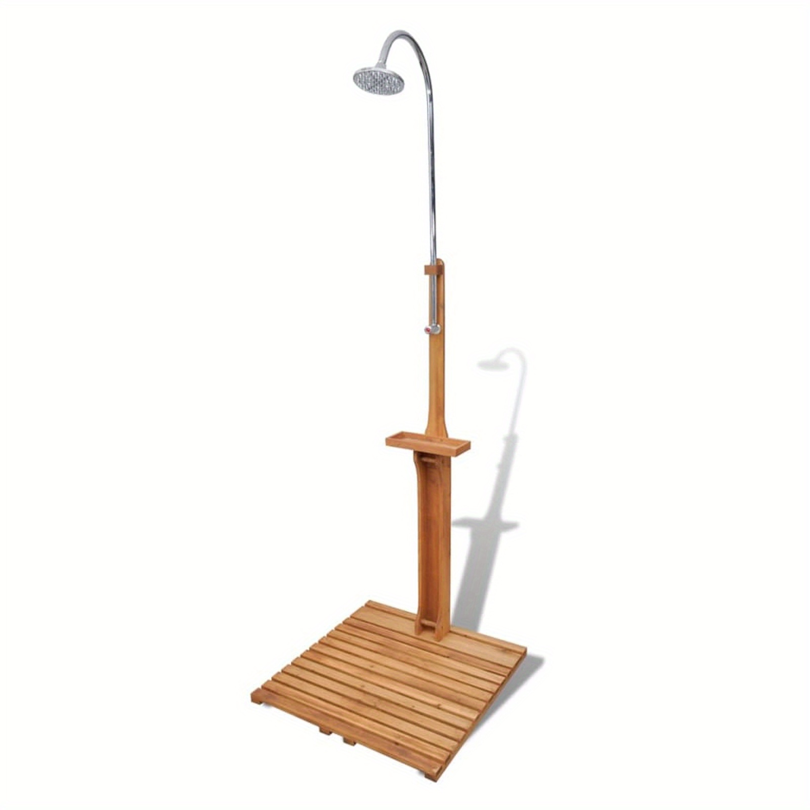 Image of Garden Shower Head Pool Shower Rain Shower Column Outdoor Shower 75 X 75 X 221cm (l X W X H) Adjustable Water Pressure Stainless Steel