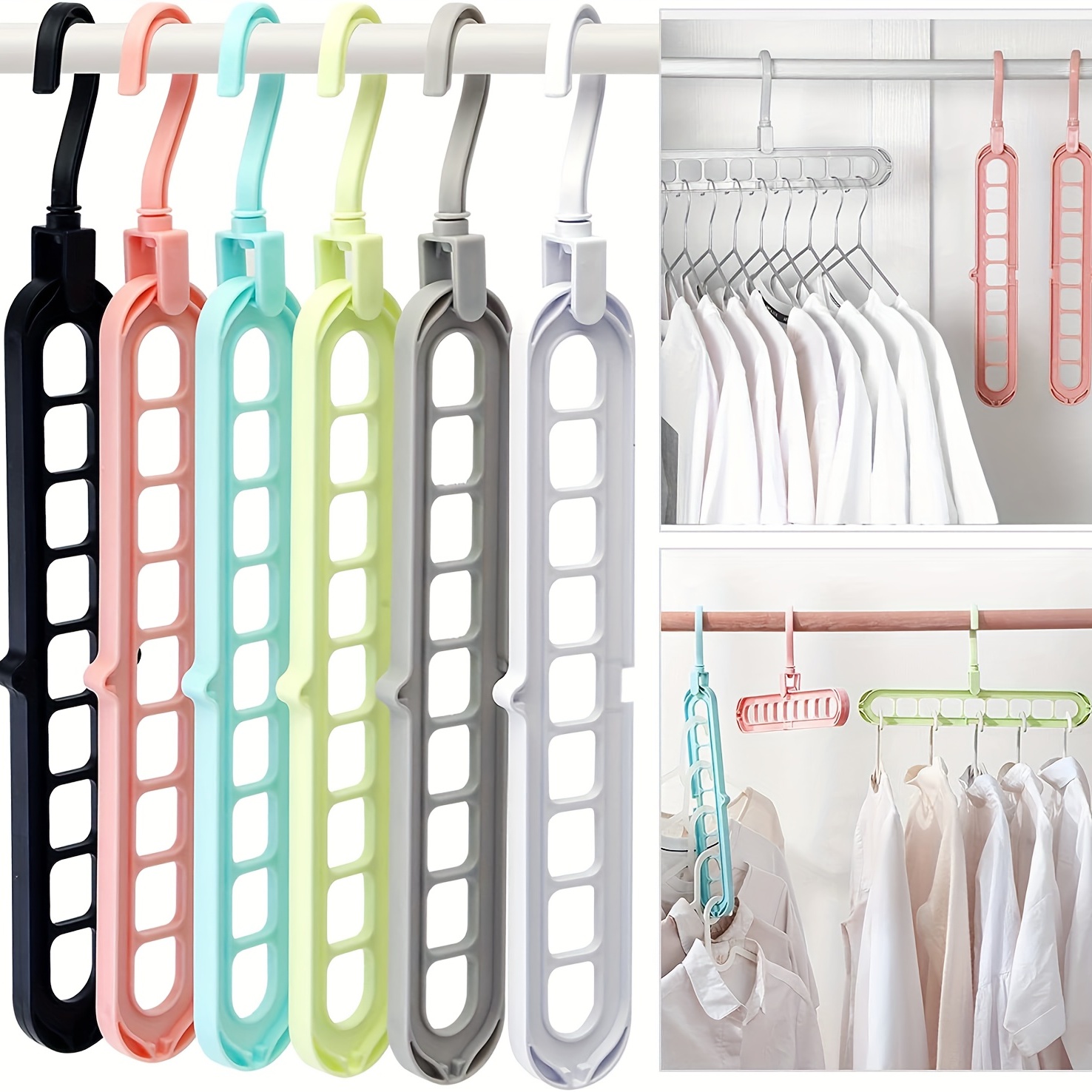 Sistemas de armario organizadores y almacenamiento para armarios pequeños,  20 clips, organización de jeans de habitación para armario, armarios