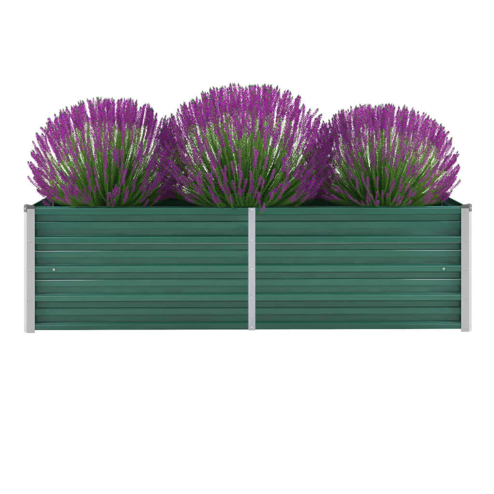 

Garden Raised Bed Galvanized Steel 160x40x45 Cm Green