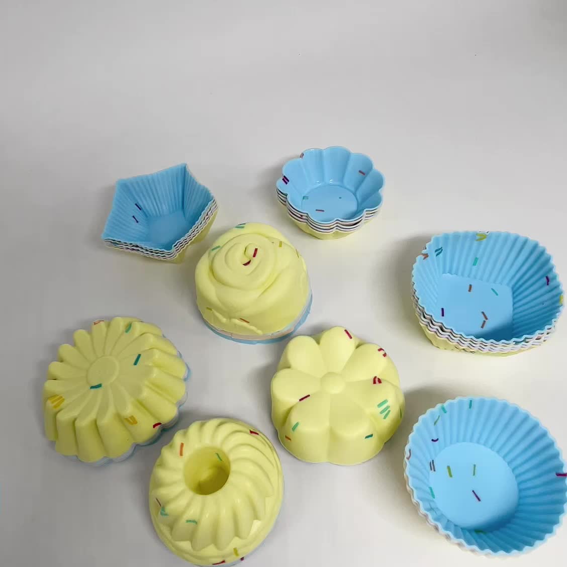 Silicone Cupcake Baking Cups Set, Silicone Cake Cups For Baking, 8 Shapes Silicone  Muffin Cups Cupcake Molds (round, Square, Star, Sunflower, Rose,  Chrysanthemum, Flower, Pumpkin) - Temu United Arab Emirates