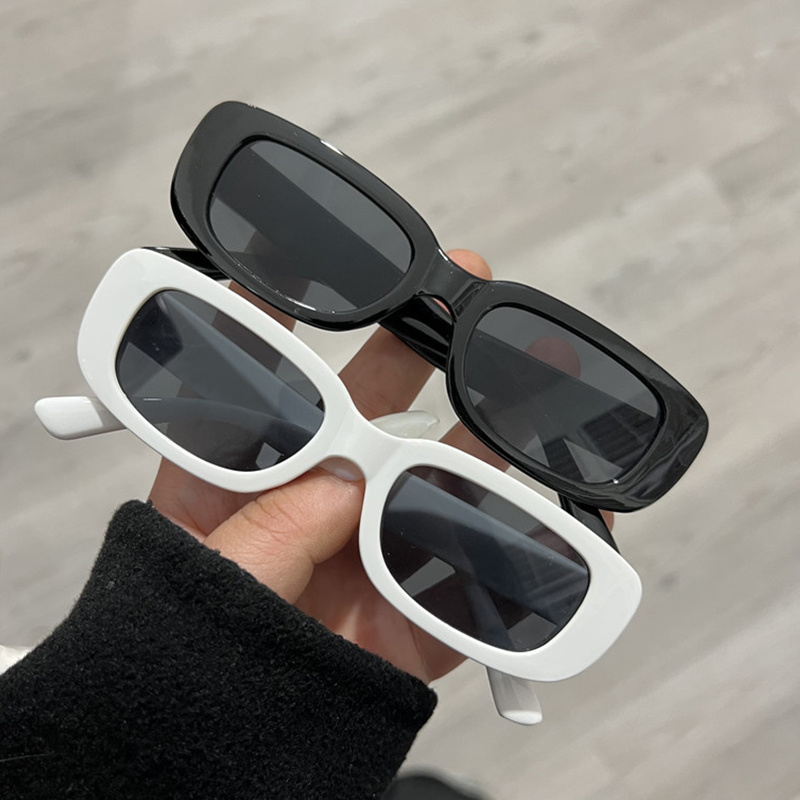 Gafas de sol para hombre y mujer negro flash espejo polarizado borde con  cuernos retro gafas de sol