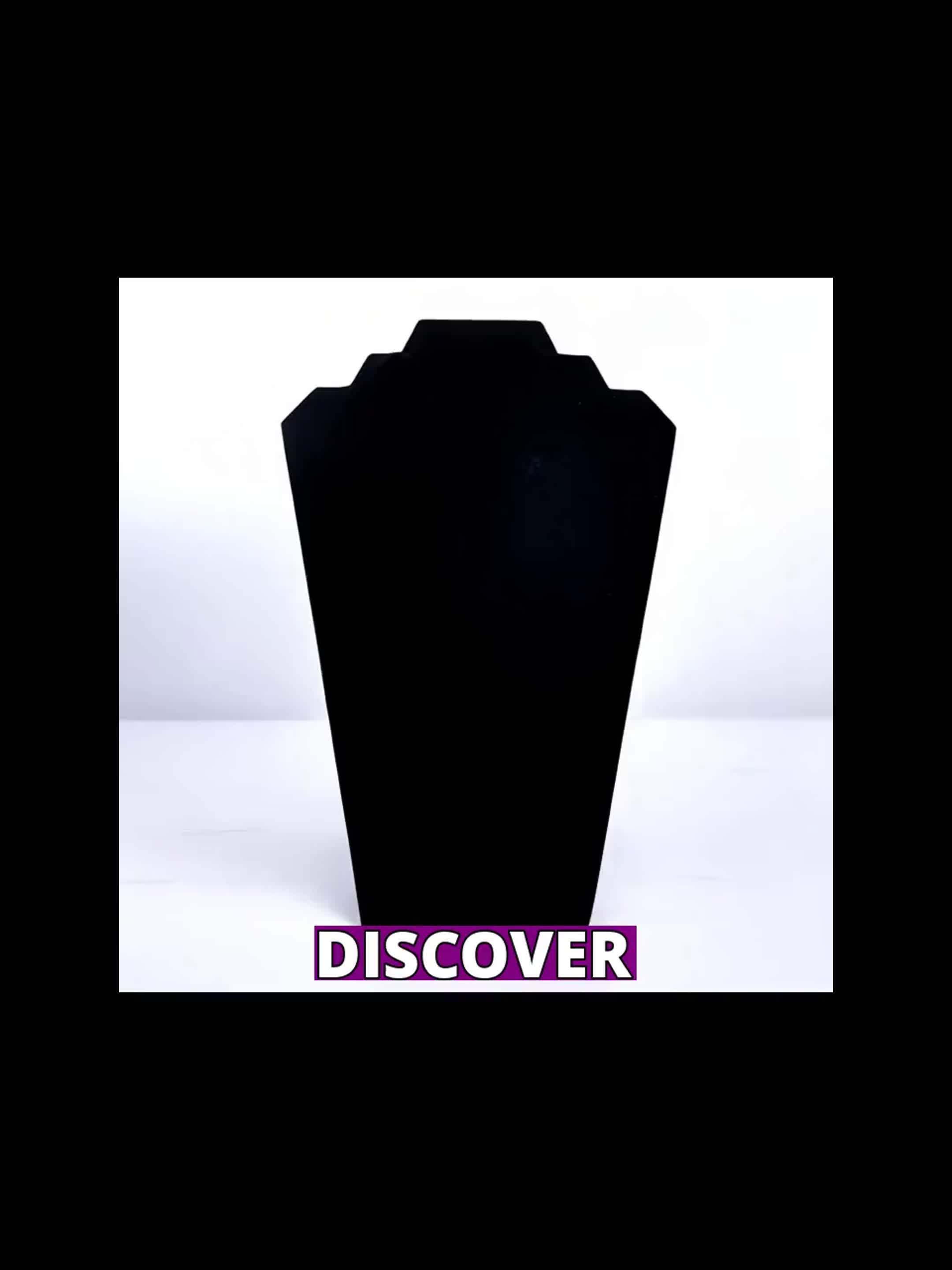 6pcs Velvet Jewelry Easel Display Stand Tower Rack