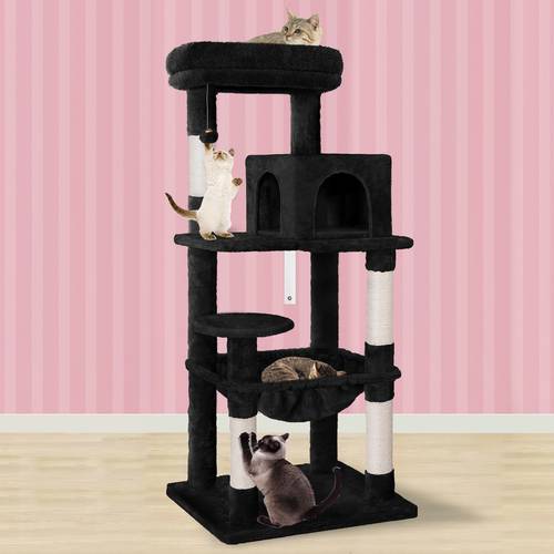 cat tree with scratching post scratcher tower condo and wooden furniture 143