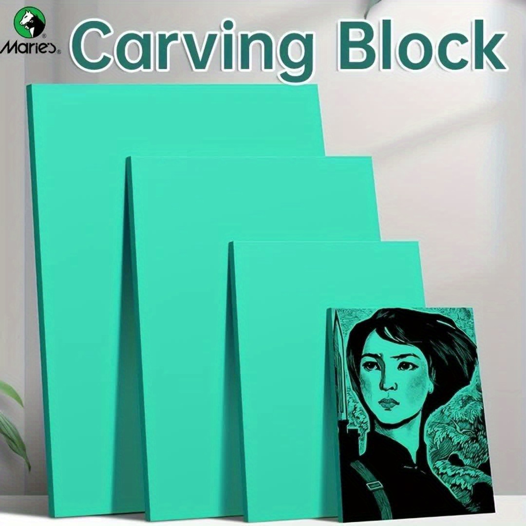 2pcs Soft Linoleum Carving Blocks for Printmaking and Engraving