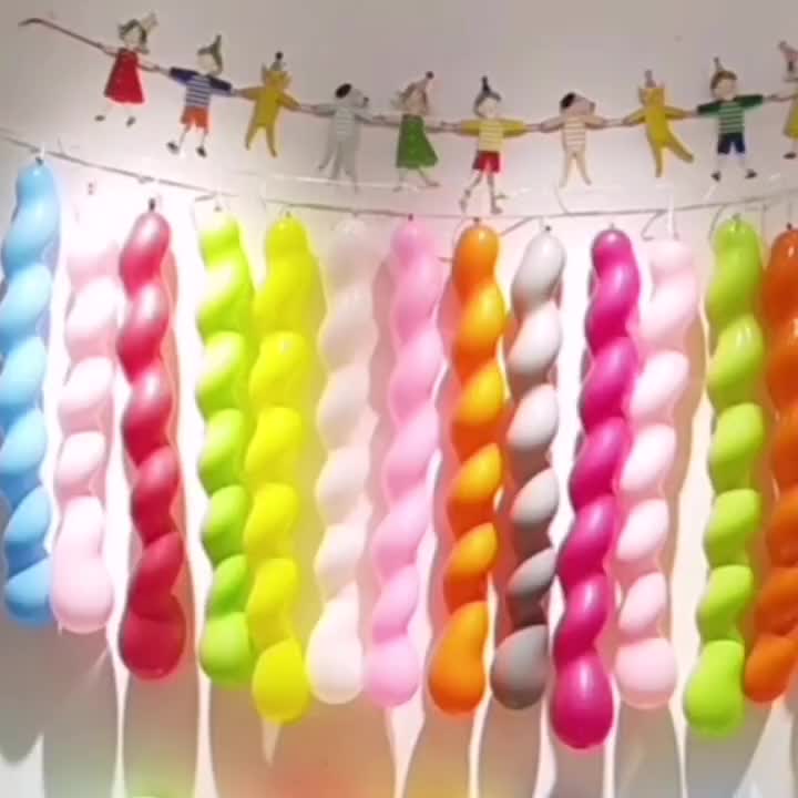 500 Pcs 40 Inches Latex Spiral Balloons Assorted Colors Party Balloons  Twisted Long Balloons Colorful Silly Balloons for Boys Girls Playing  Birthday