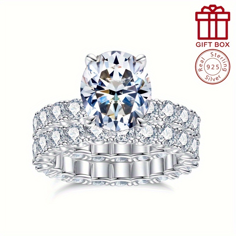 Cubic Zirconia Curved Bridal Ring Enhancer Guard Women - Temu