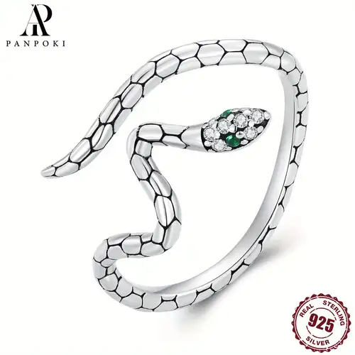 Silver Snake Ring - Temu