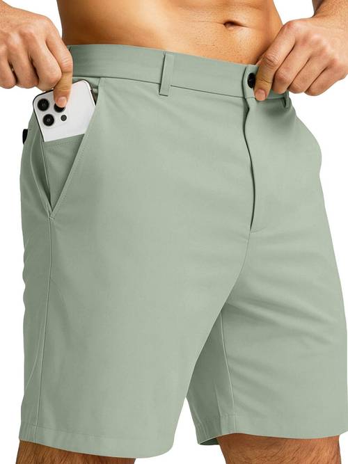 mens casual quick dry multi pocket shorts