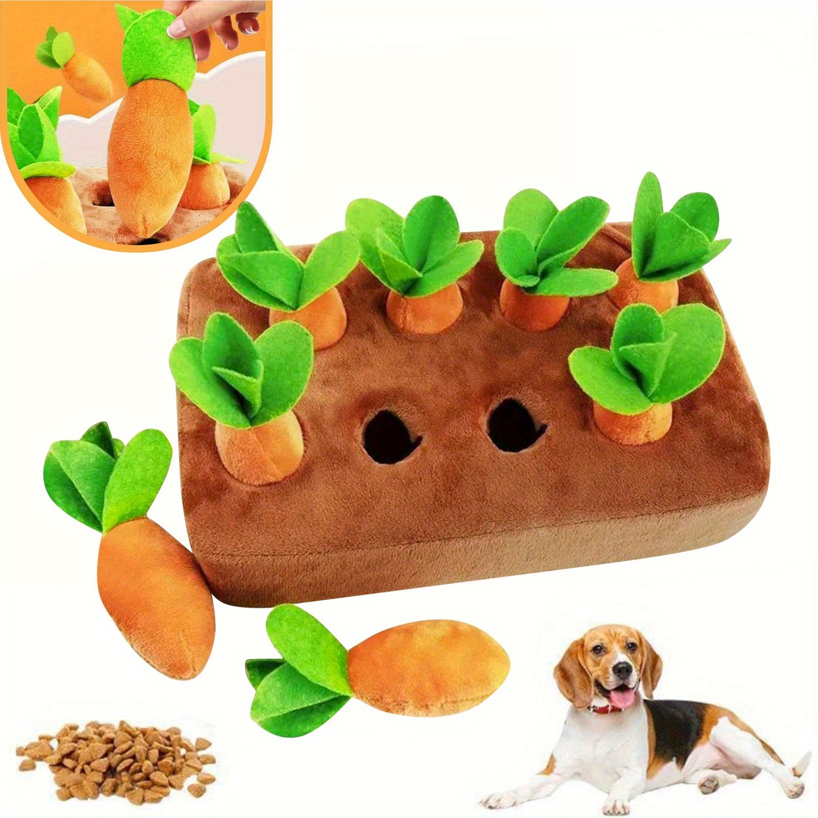TEMU Pet Educational Toys, Dog Chew Toys, Pet Carrot Pulling Toys, 8pcs