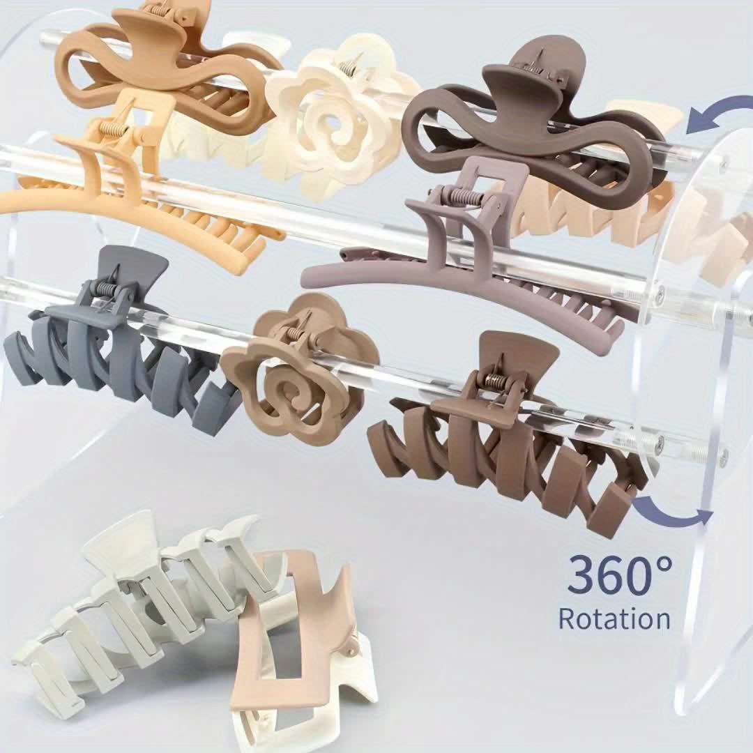 Haarspangen-Organizer Aus Acryl – 360° Drehbar, 30,5x20x13 Cm, Transparent, Für Klauenclips, Haarbänder & Schmuck