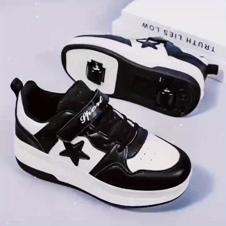 trendy skate sneakers dual wheel detachable Temu Bahrain