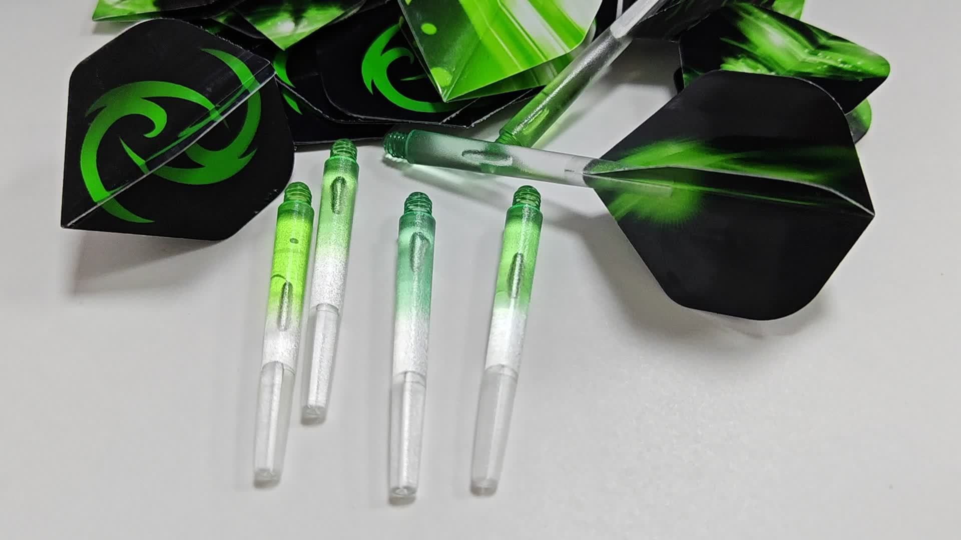 12pcs/pack Green Series Dart Flight(6pcs)