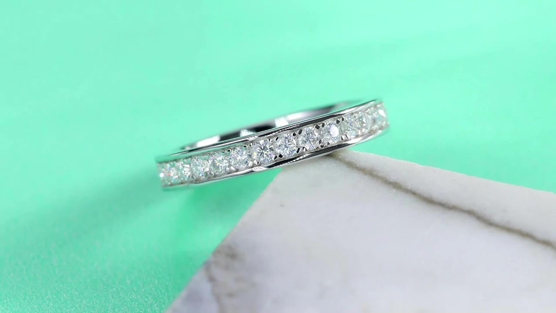 Women's Floral Dance Moissanite Ring, Elegant Gift for Special Occasions