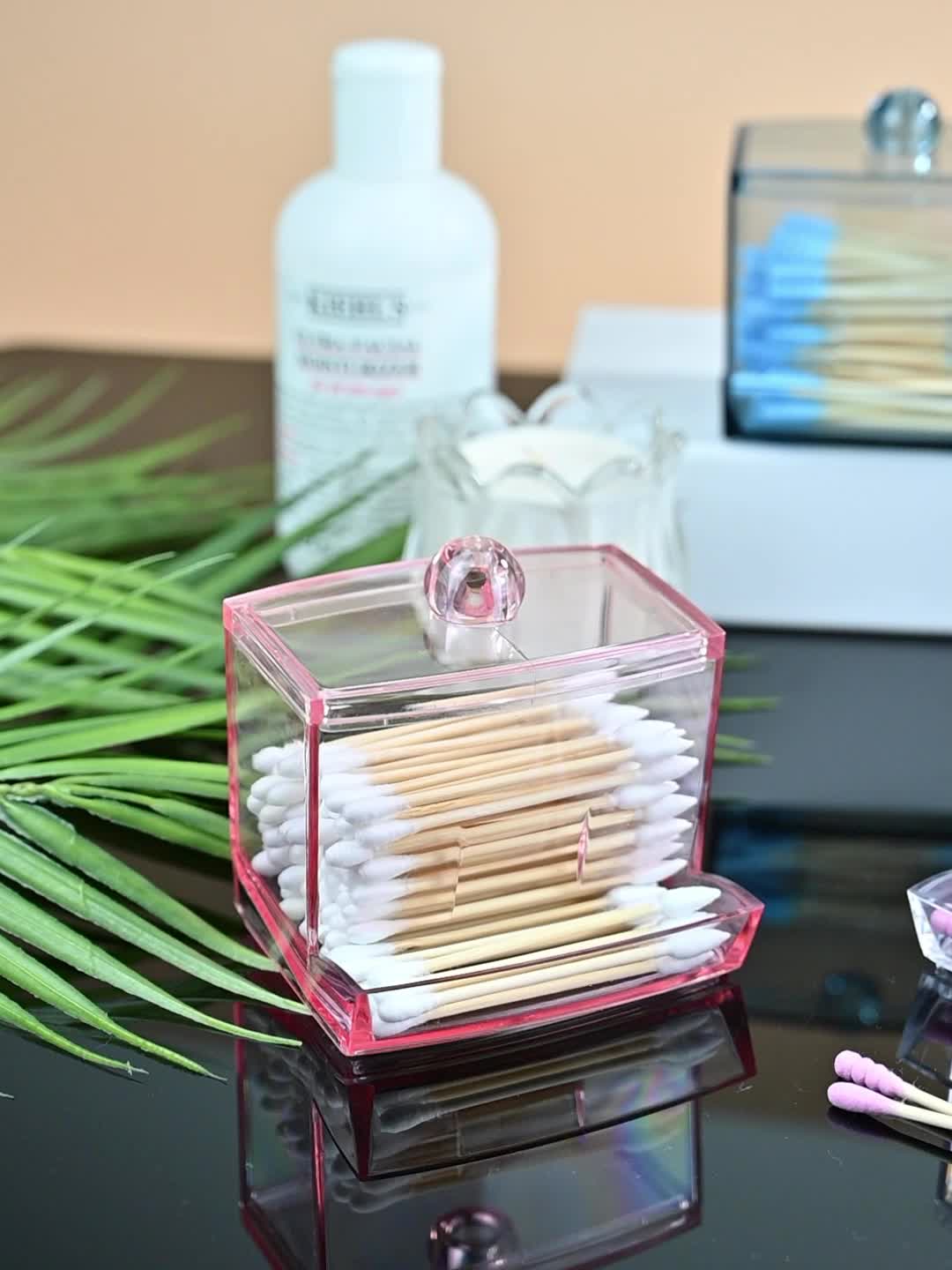 Clear Acrylic Q-Tip / Cotton Swab Storage Container – All About Tidy