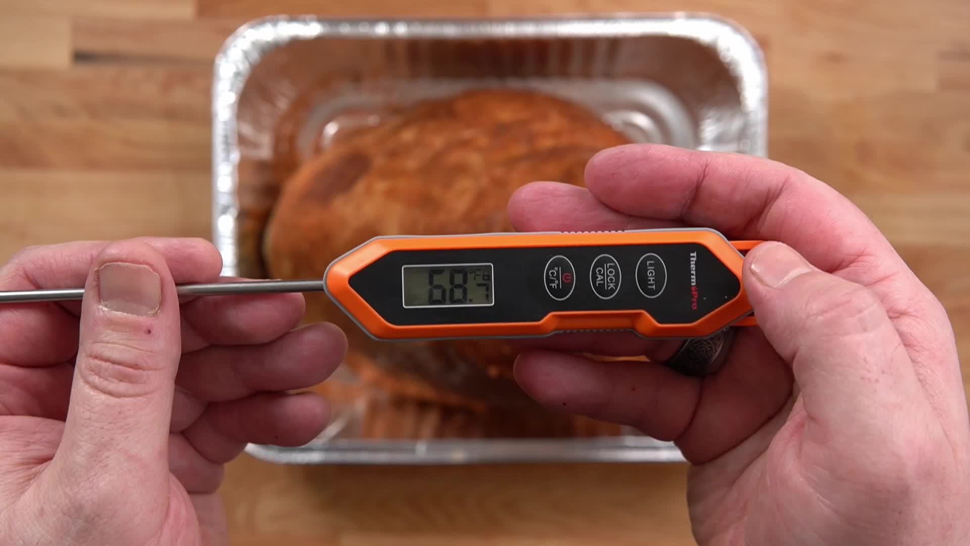 ThermoPro TP01H Digital Probe Meat Thermometer in the Meat
