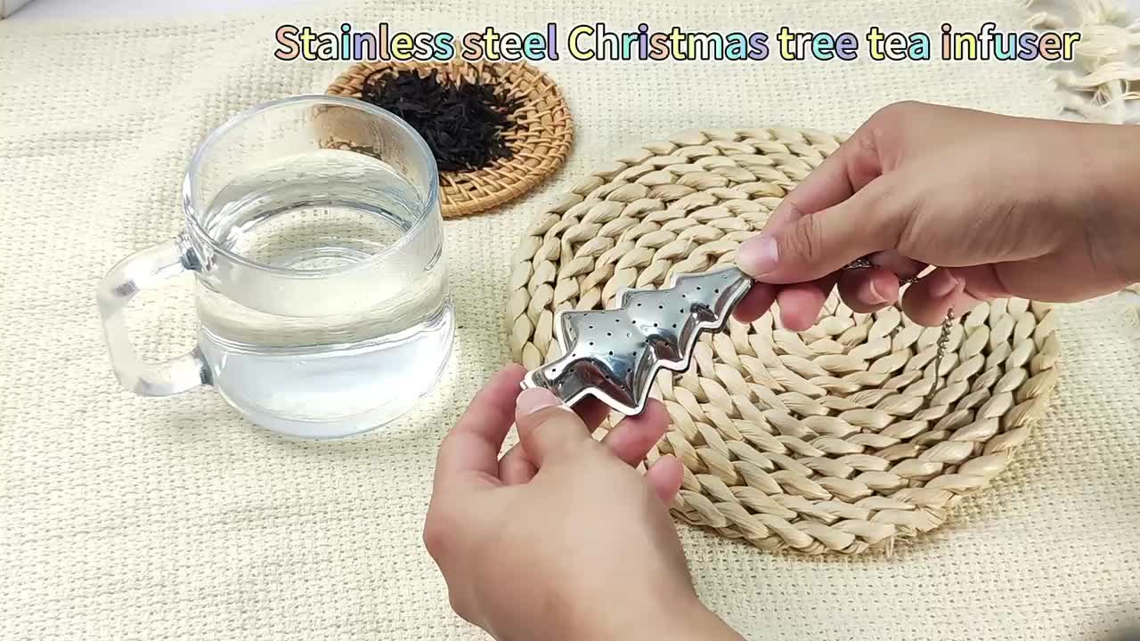 Christmas Stainless Steel Tea Filter Stainless Steel Tea - Temu