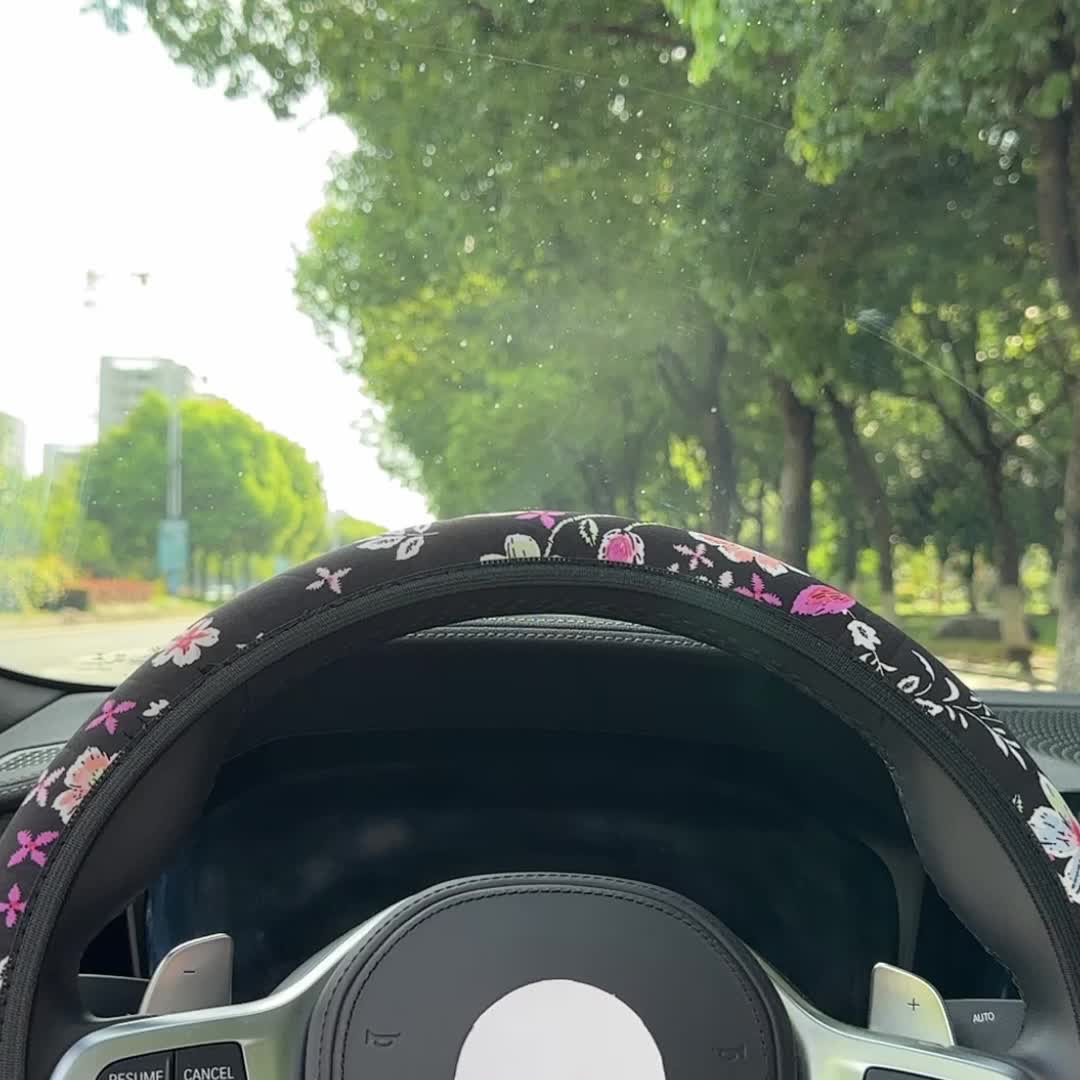 Universal Steering Wheel Cover,cute Car Steering Wheel Cover For Women  Girls,fashionable And Beautiful Flower Car Accessories,antiskid And  Comfortable - Temu Bahrain